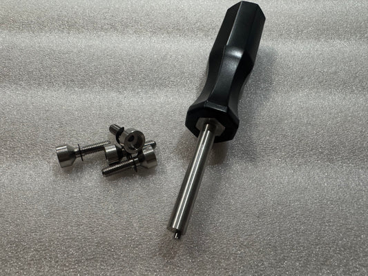 Security bolts and special tool for OZ Racing wheels caps.