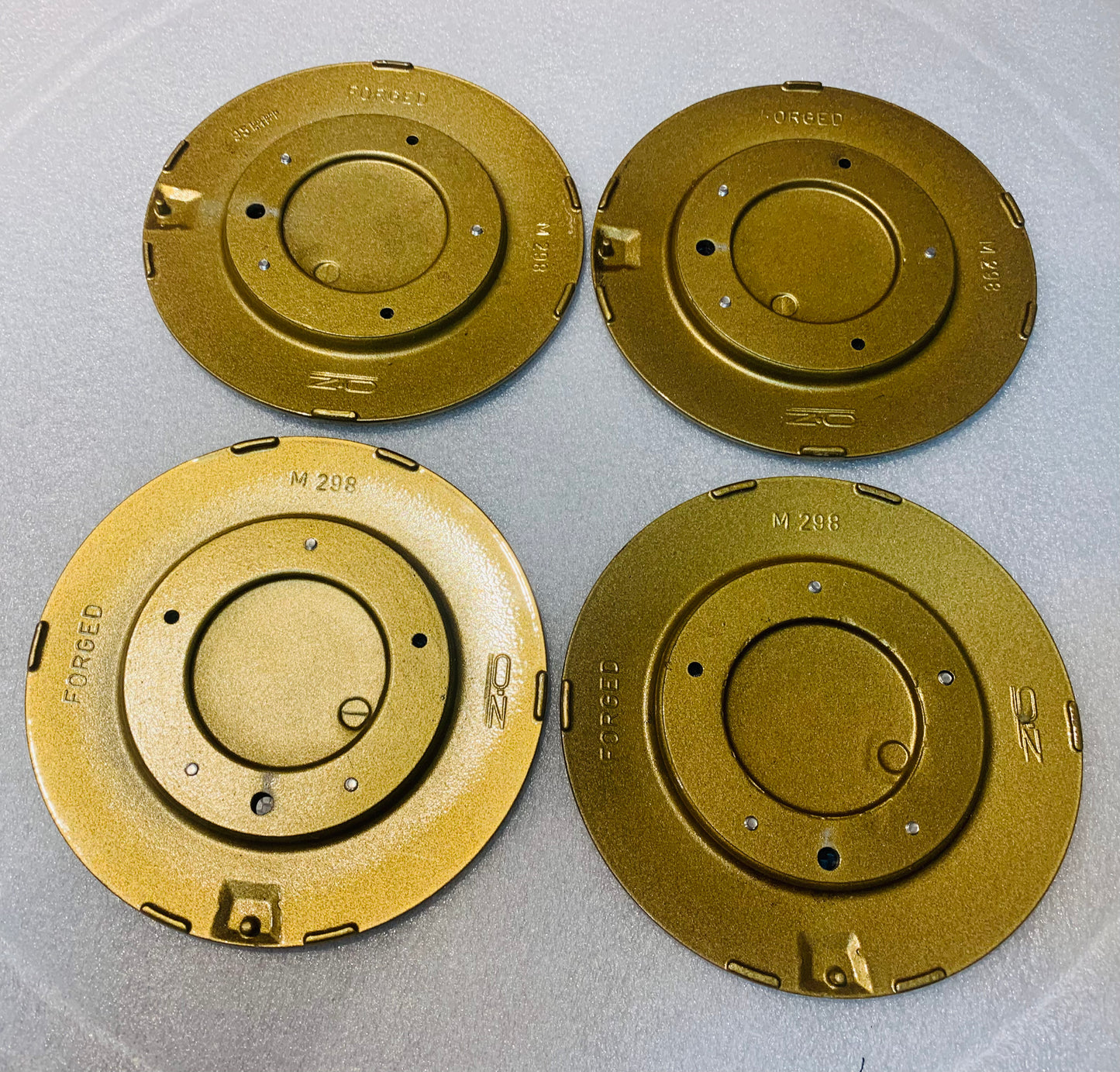 Genuine OZ Racing Futura M298 caps carbon and hardware not included