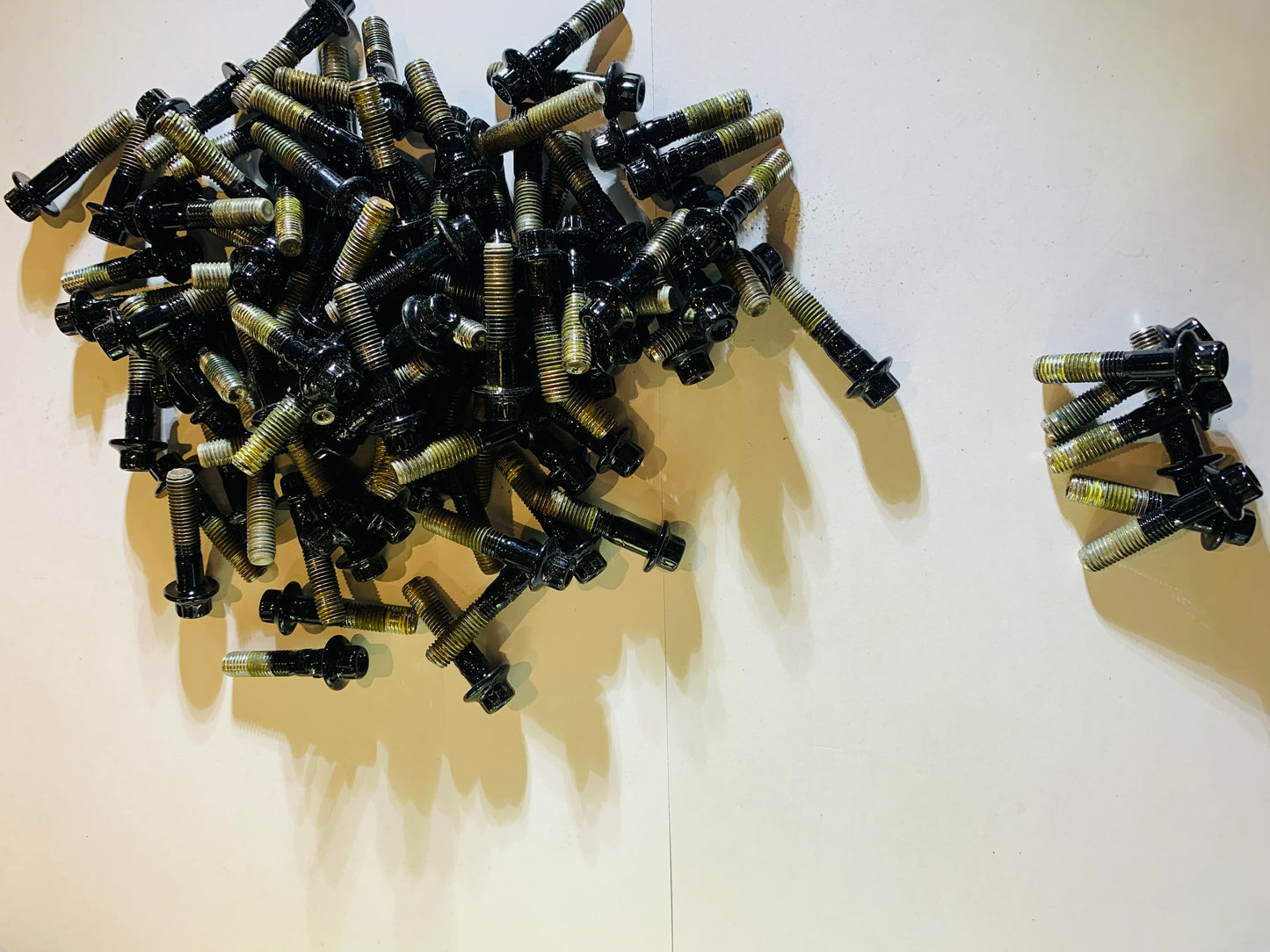 BBS RS genuine 30mm M7 bolts powder coated Gloss black 140 pieces.