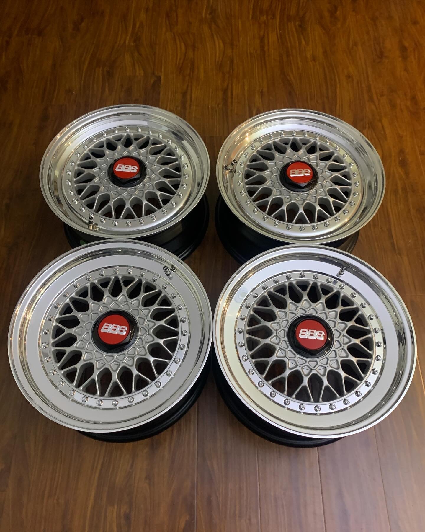 16” double step BBS RS 042 
Original non drilled 5x100 CB open to 57,1mm VW Golf MK3 , Corrado VR6 aggressive specs .