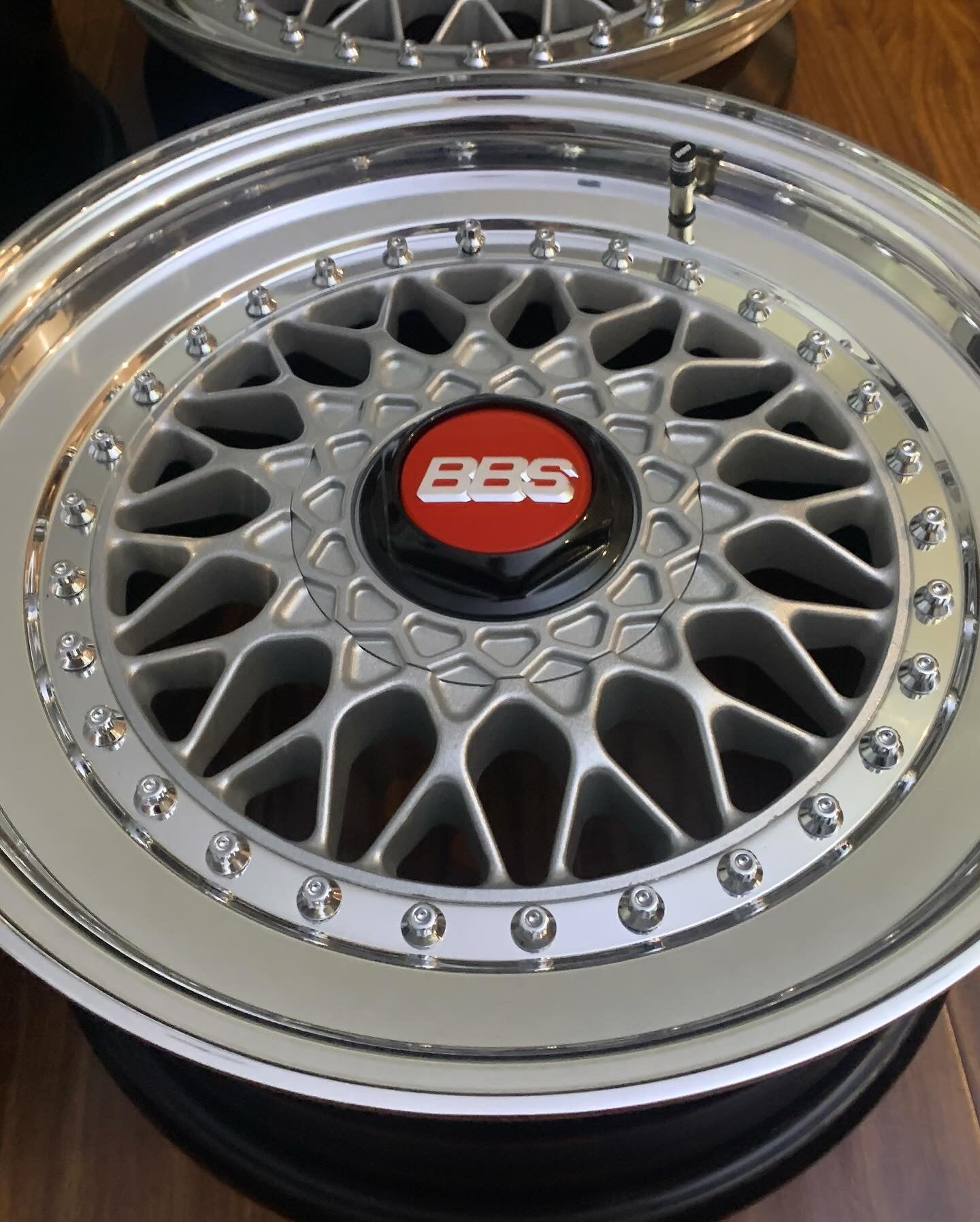 16” double step BBS RS 042 
Original non drilled 5x100 CB open to 57,1mm VW Golf MK3 , Corrado VR6 aggressive specs .