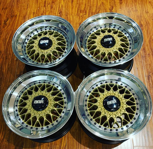 16” Double step BBS RS 4x100 BMW E30 fitment.
