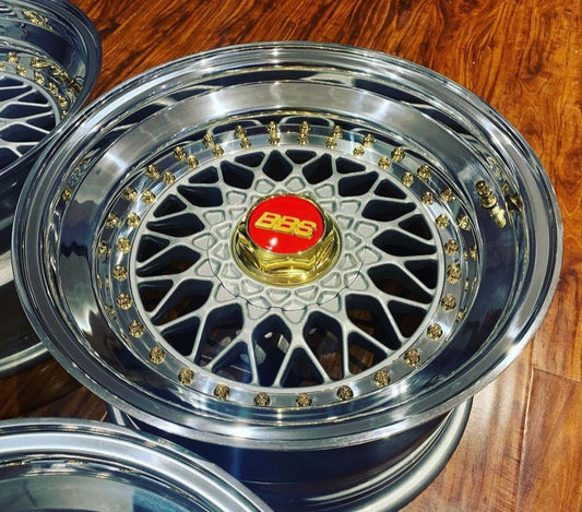 16” Double step BBS RS 4x100 non drilled bolt pattern.