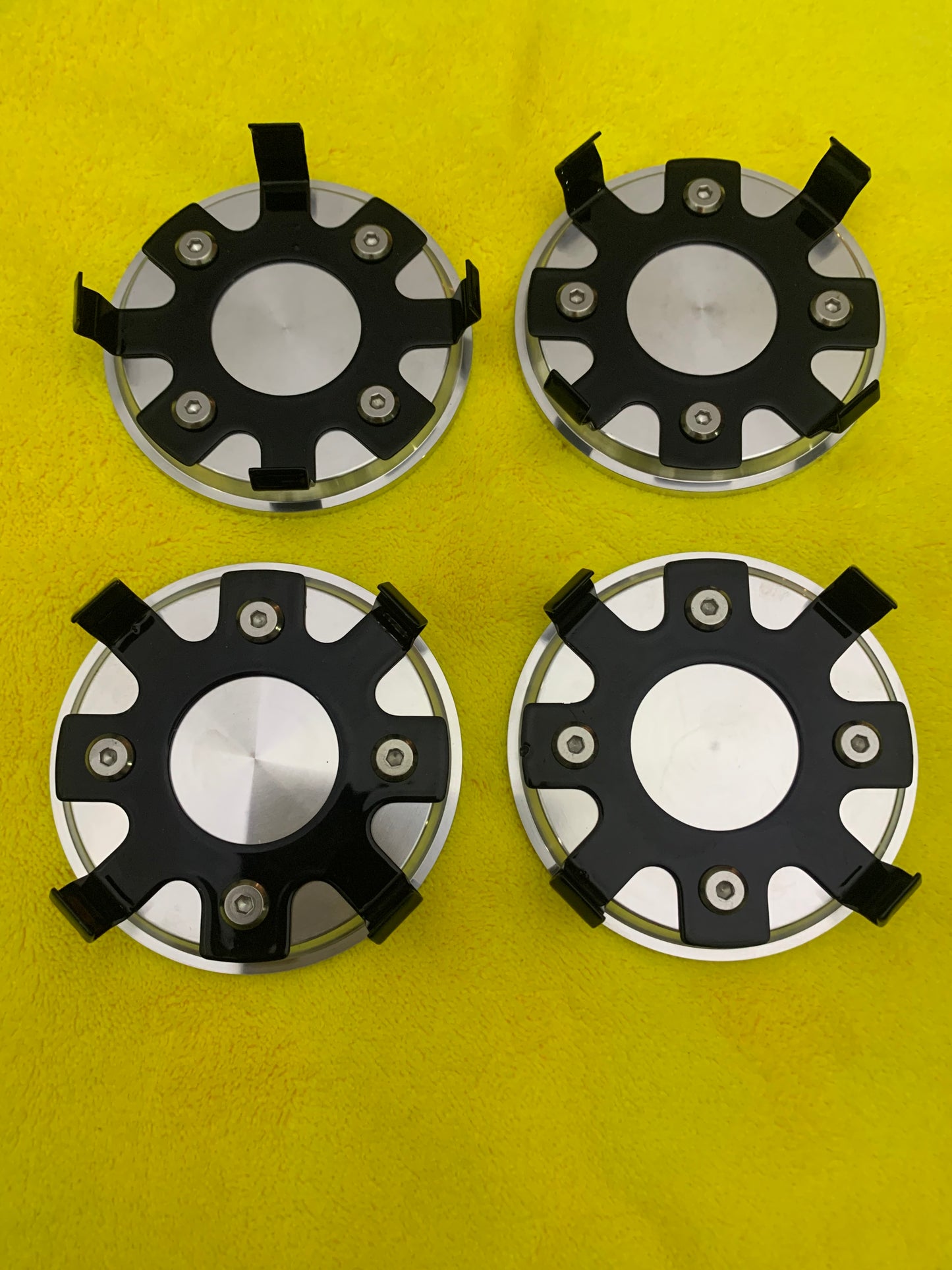 Billet  Aluminum replacement 75mm caps set of 4 ,for Mercedes Benz AMG Aero 1,2,3 monoblocks .