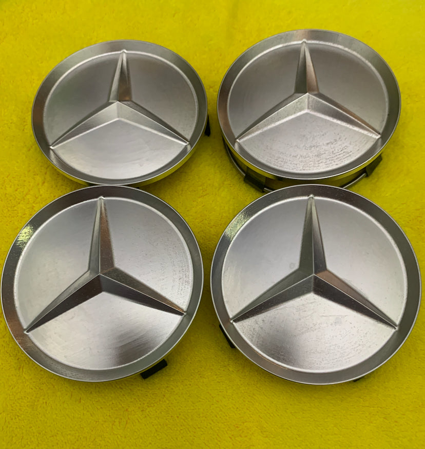 Billet  Aluminum replacement 75mm caps set of 4 ,for Mercedes Benz AMG Aero 1,2,3 monoblocks .