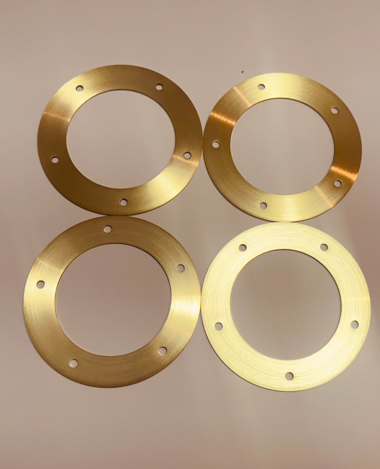 Set of 4 Replacement Gold rings for Oz Racing Futura M298 caps