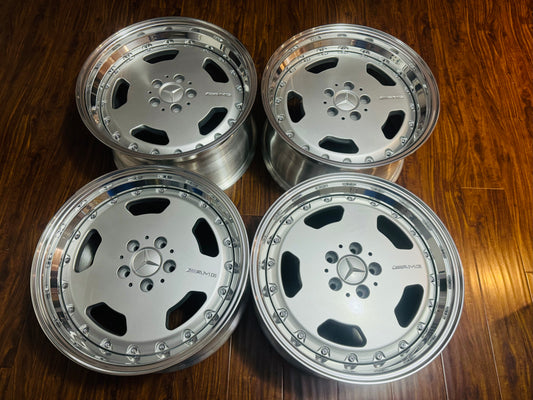 18”  AMG Aero2 3 piece conversion .
W124 E500 specs . Mercedes Benz W124 ,W210 E55 W201 W202 W203 CLK ,C124