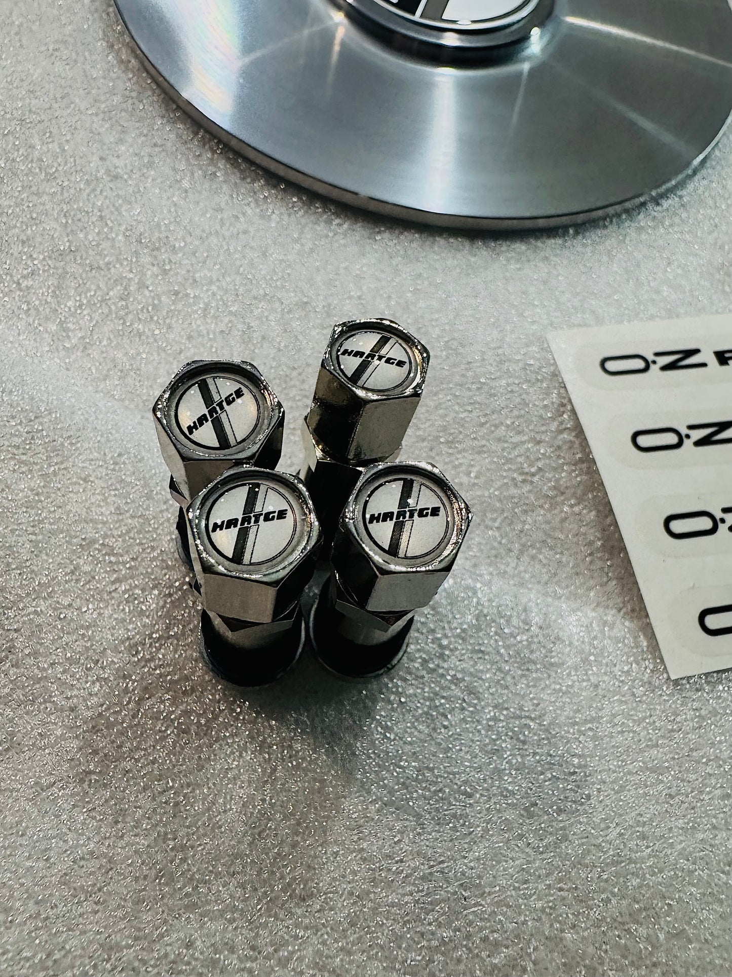 Hartge Type C , Oz Racing Enthusiast combo. M288 Replacement caps , security bolts and tool and logos.