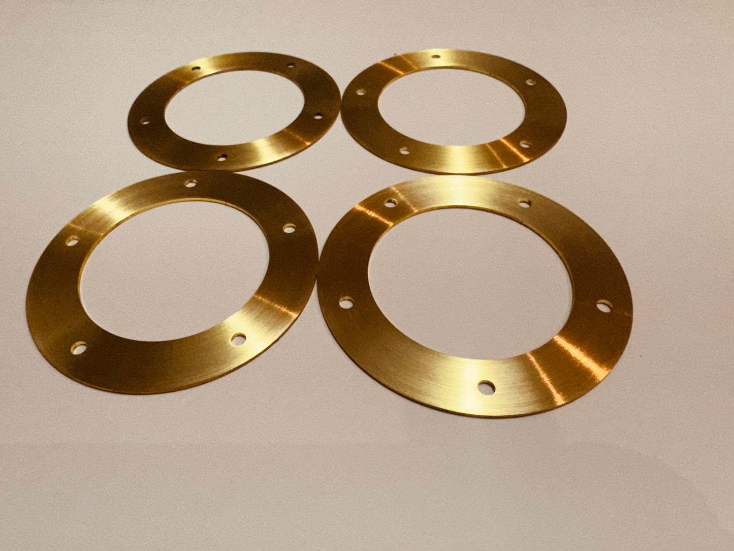 Set of 4 Replacement Gold rings for Oz Racing Futura M298 caps