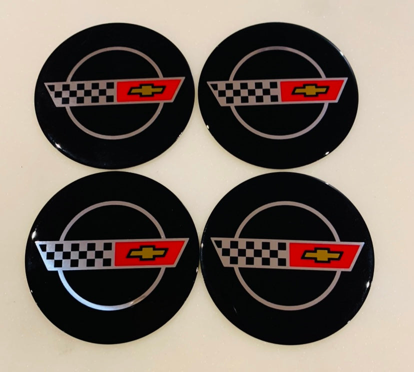 Oz Racing Futura/Fittipaldi M283  M292 caps replacement  Corvette emblem/logos .