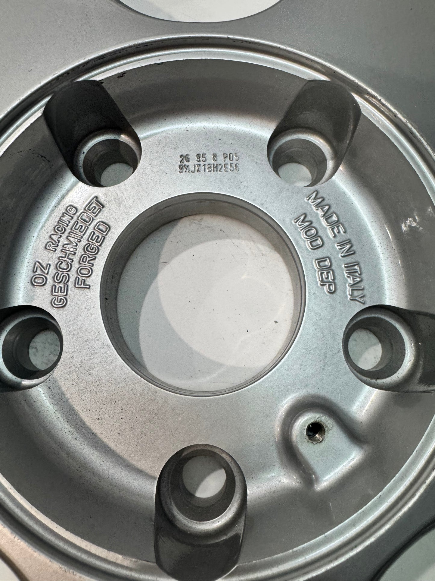 Oz Racing Futura 5x130 single Face Used Porsche 18” 40 holes.