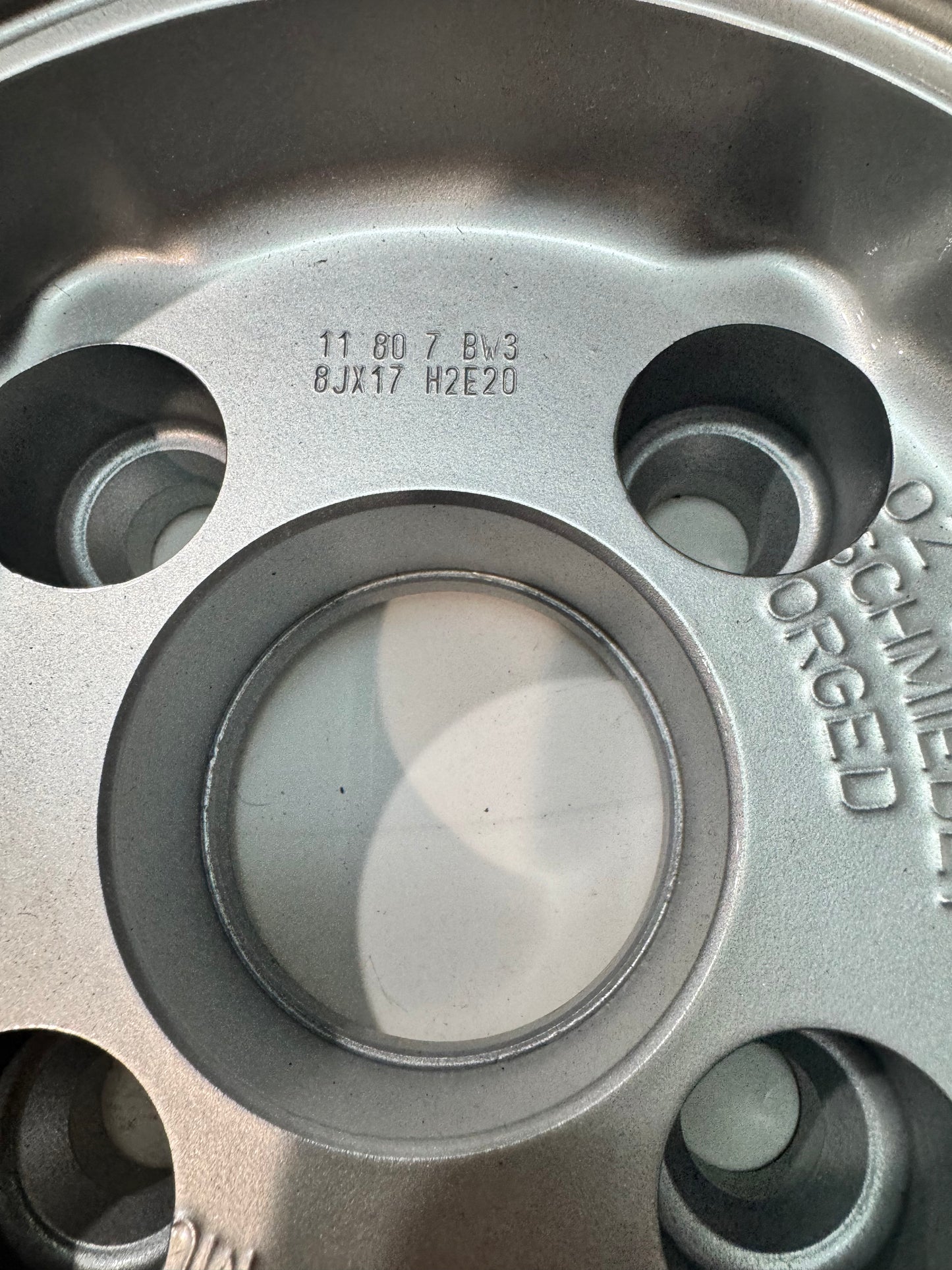 Oz Racing Futura pair of Faces NOS BMW Z1 , E30 Genuine 4x100 17” 35 holes.