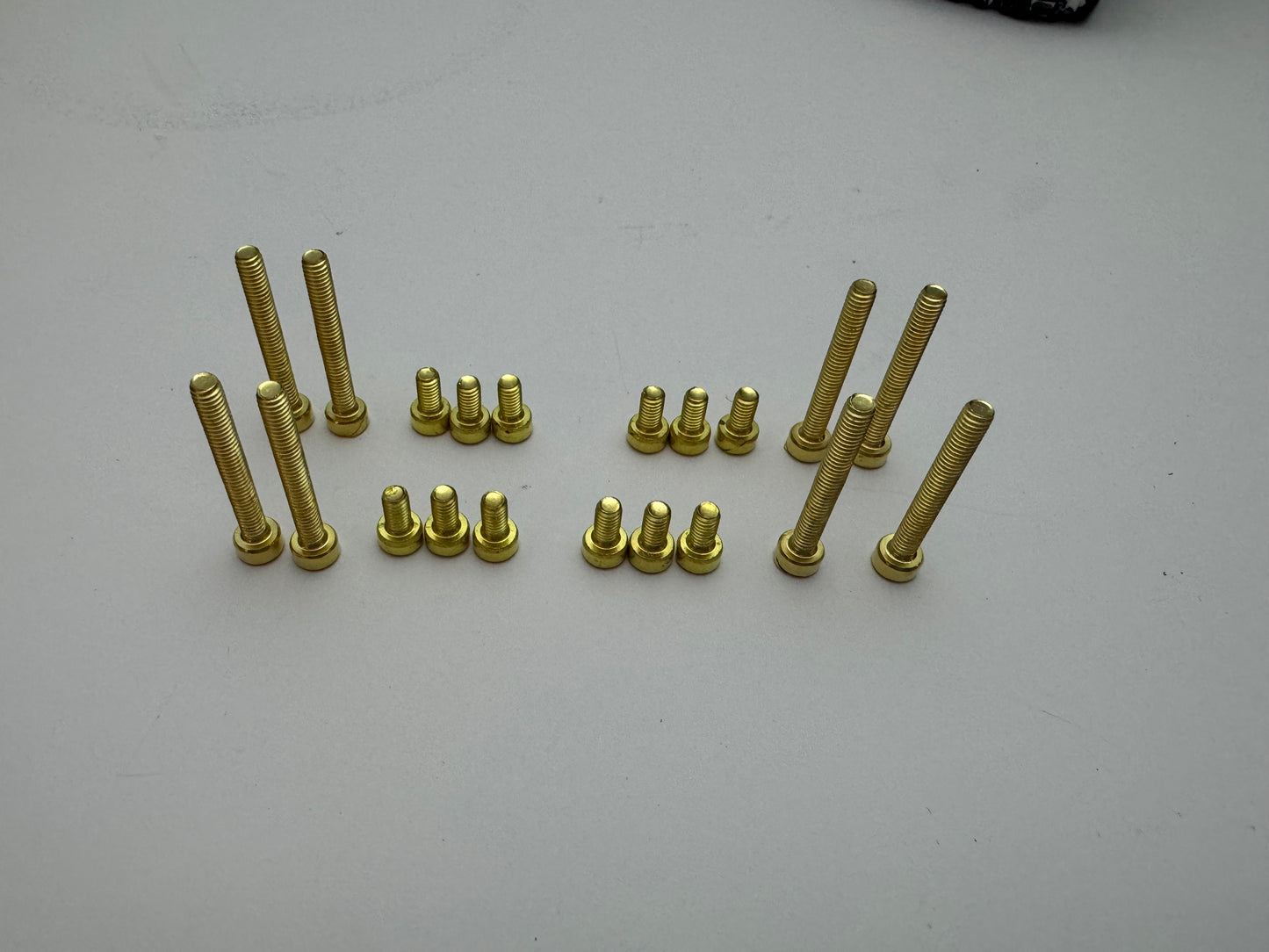 Oz Racing Futura m298 caps Gold hardware. Set of 20 bolts.